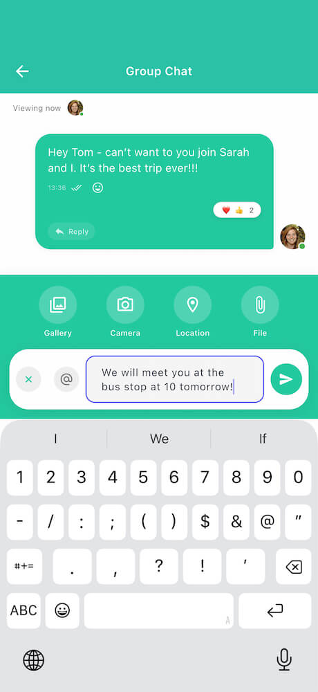 mobile screen